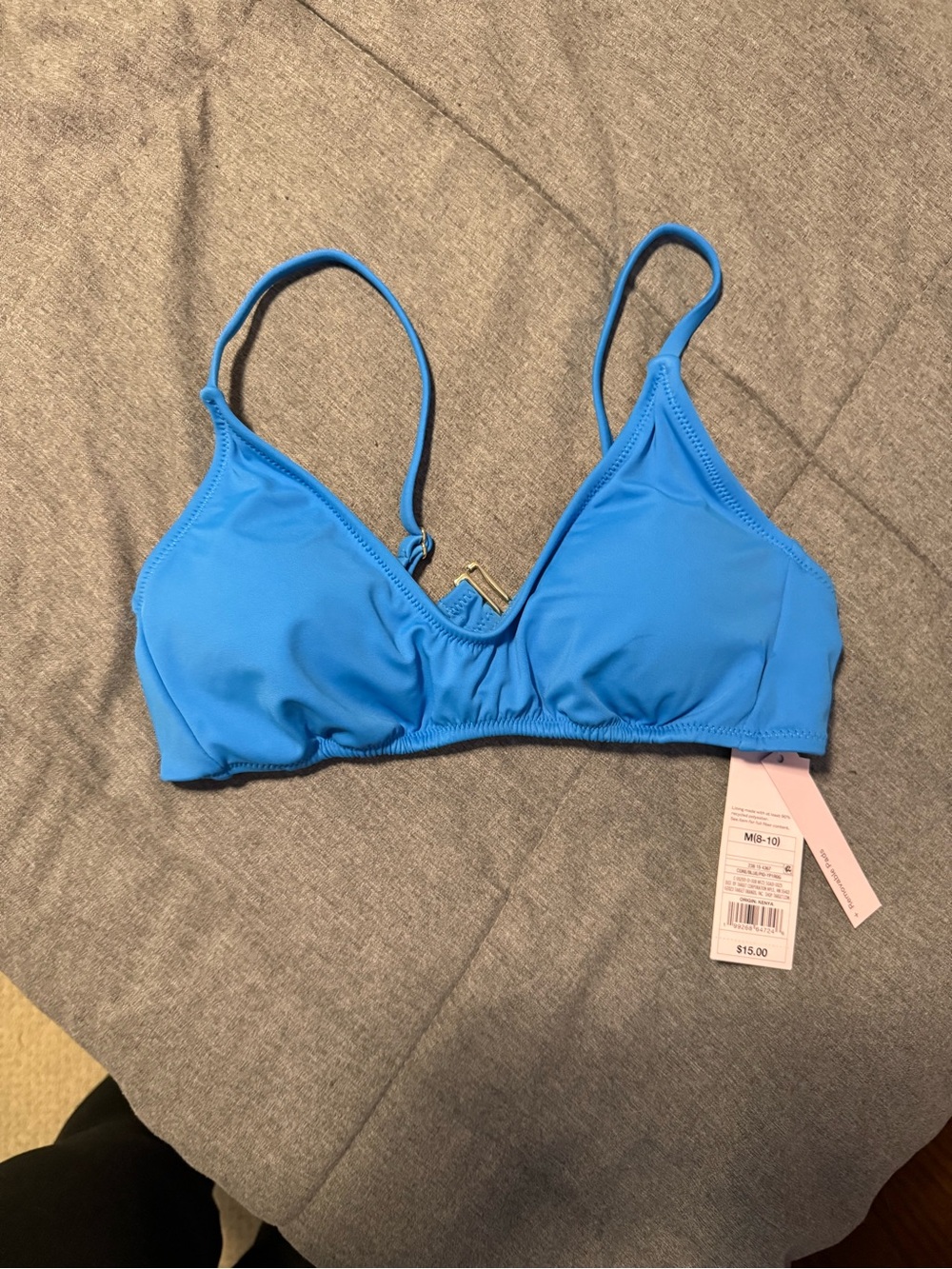 wild fable Bright Blue Triangle Swim Top